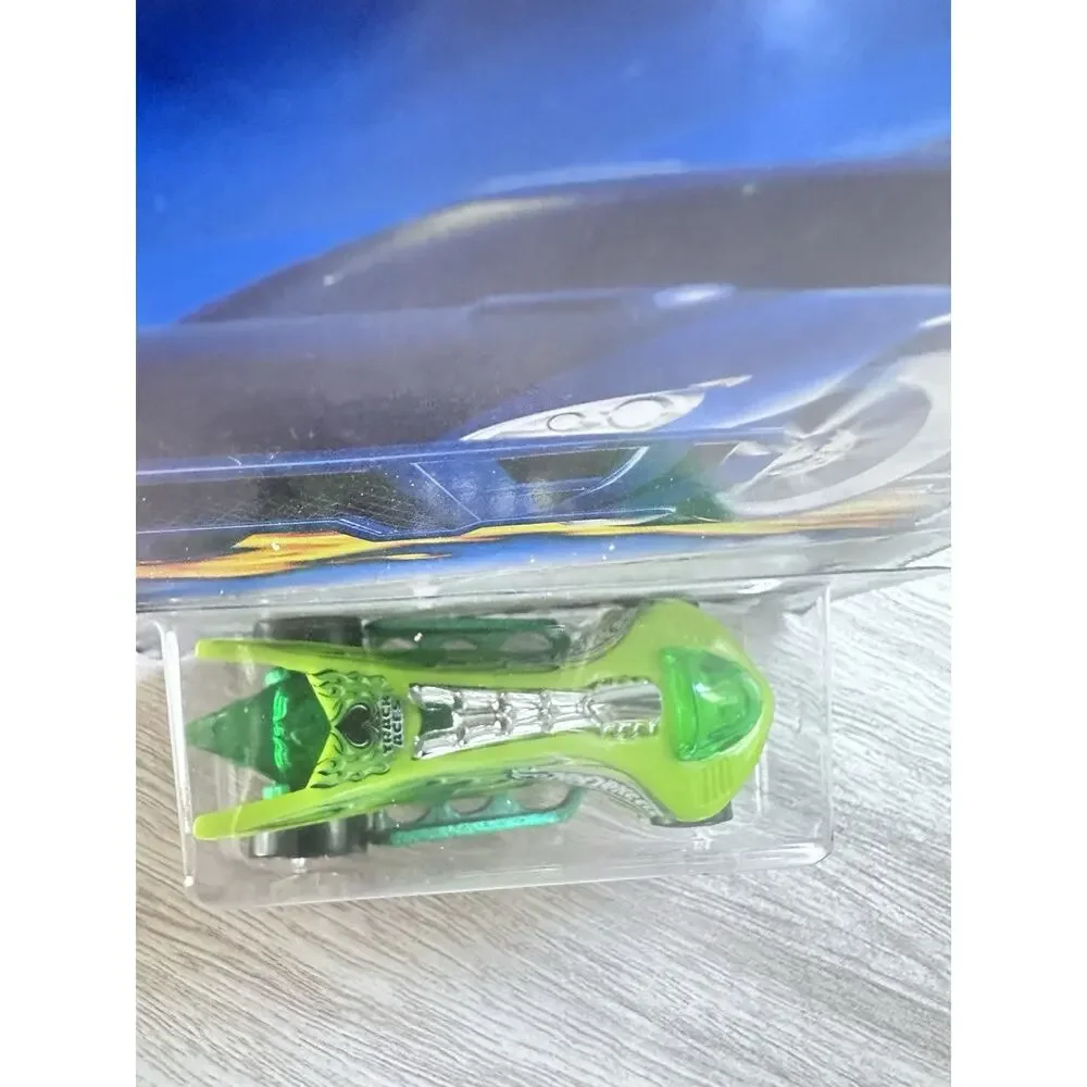 2003 Hot Wheels #125 Track Aces 1/10 TURBO FLAME Green w/Gold 5 Spoke Wheels H48